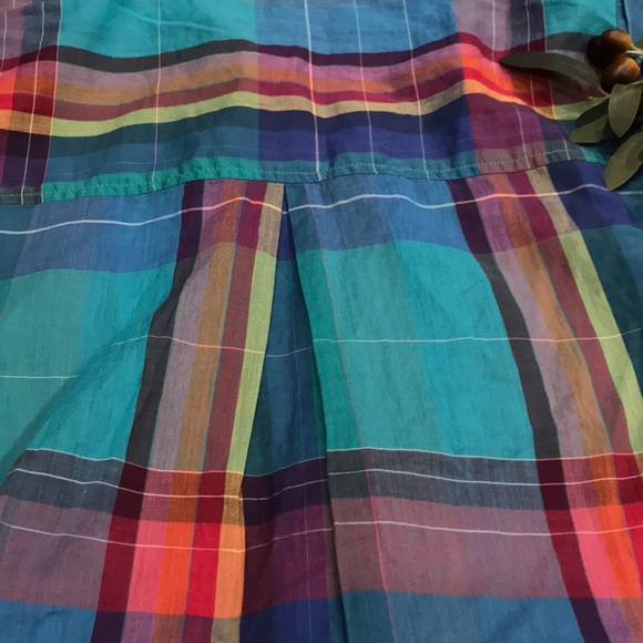 BDG Blue Plaid Rolled Sleeves Button Down Shirt - Picture 5 of 5